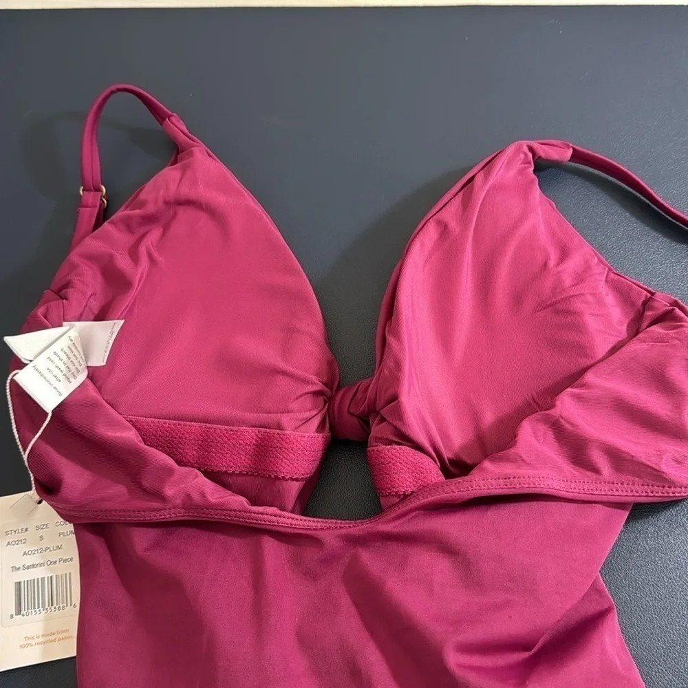 Andie‎ Santorini One Piece Swimsuit Women's S Plum Purple NWT